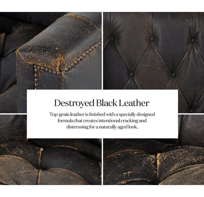 Four Hands Maxx Leather Sofa & Reviews Perigold